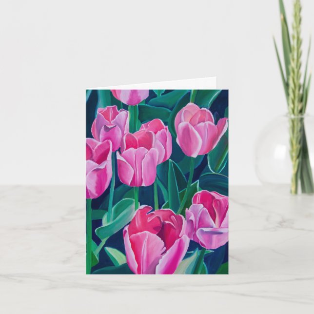 Tulip Folded Thank You Card (Front)
