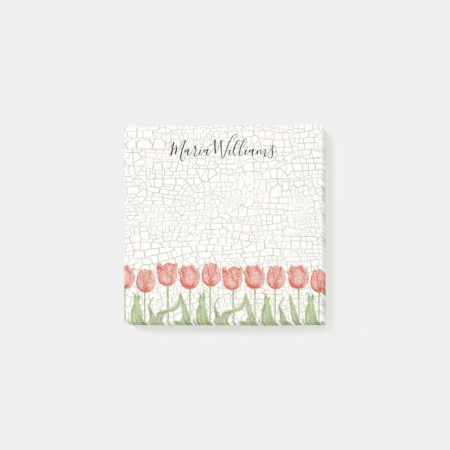 Tulip Garden 3x3 Post-it Notes (Front)