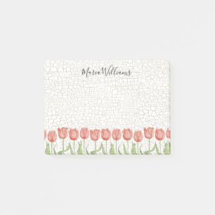Tulip Garden 4x3 Post-it Notes