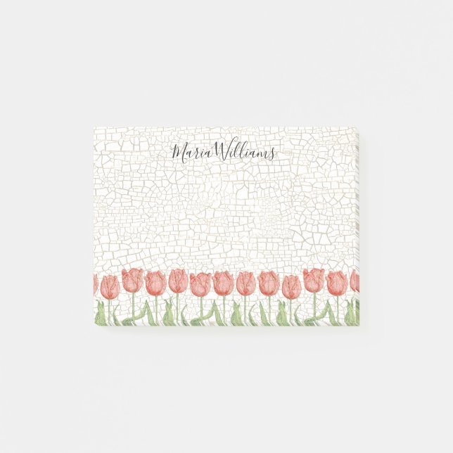 Tulip Garden 4x3 Post-it Notes (Front)
