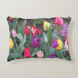 Tulip Garden Accent Pillow