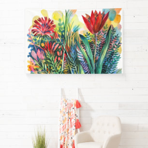 Tulip garden banner