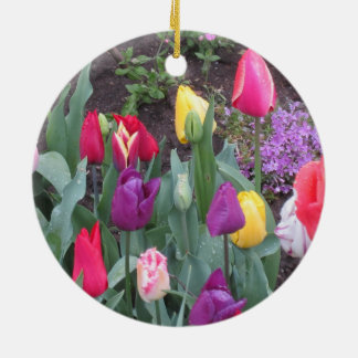 Tulip Garden Ceramic Tree Decoration