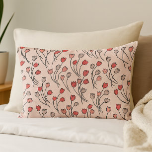 Tulip Garden In Pinks Pillowcase