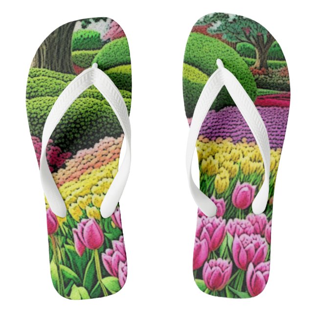 Tulip Garden: Jandals (Footbed)