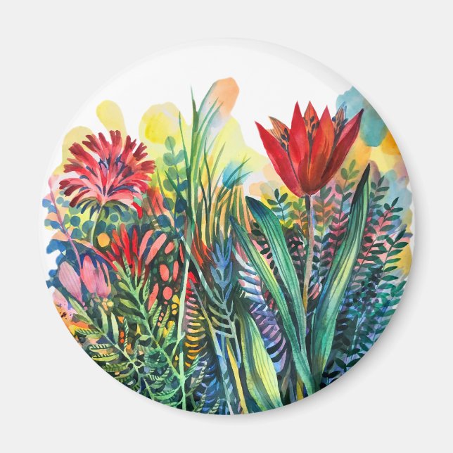 Tulip garden magnet (Front)