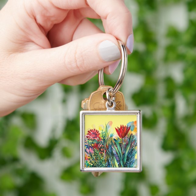 Tulip garden magnet key ring (Hand)