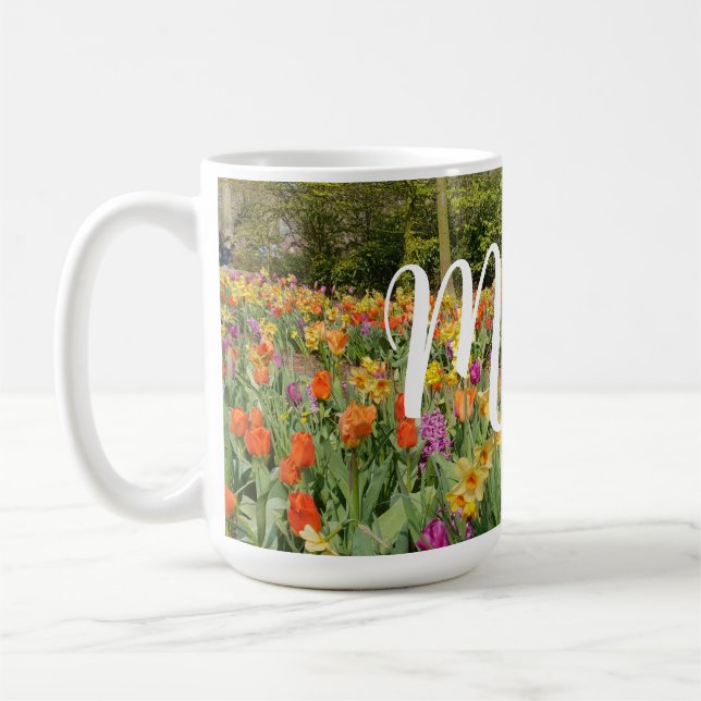 Tulip Garden Mother's Day Mug (Left)