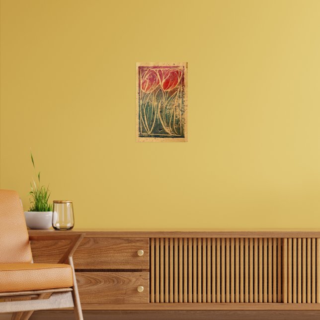 Tulip Gardening Art                                Poster (Living Room 2)
