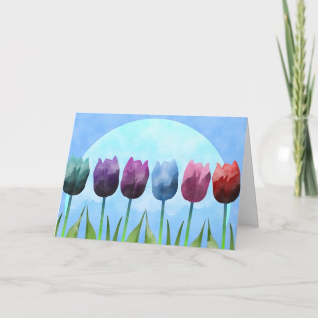 Tulip Greeting Card (Front)