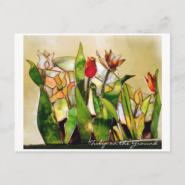 Tulip Ground Happiness POSTCARD (Front)