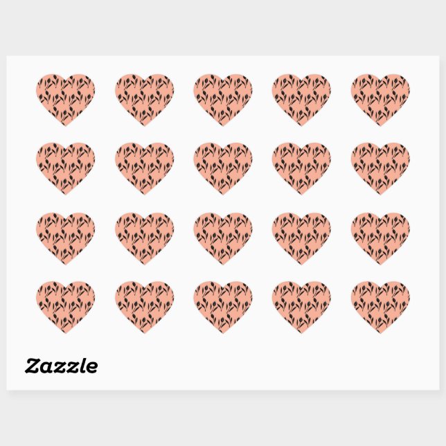 Tulip Heart Sticker (Sheet)