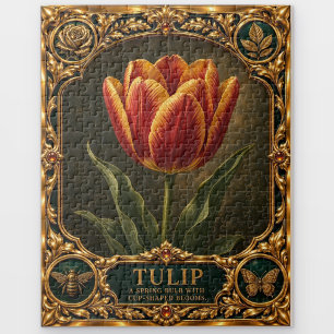 Tulip, Jewelled Heirloom Art Jigsaw Puzzle