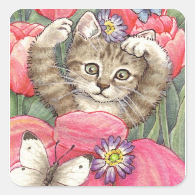 Tulip Kitten stickers (Front)