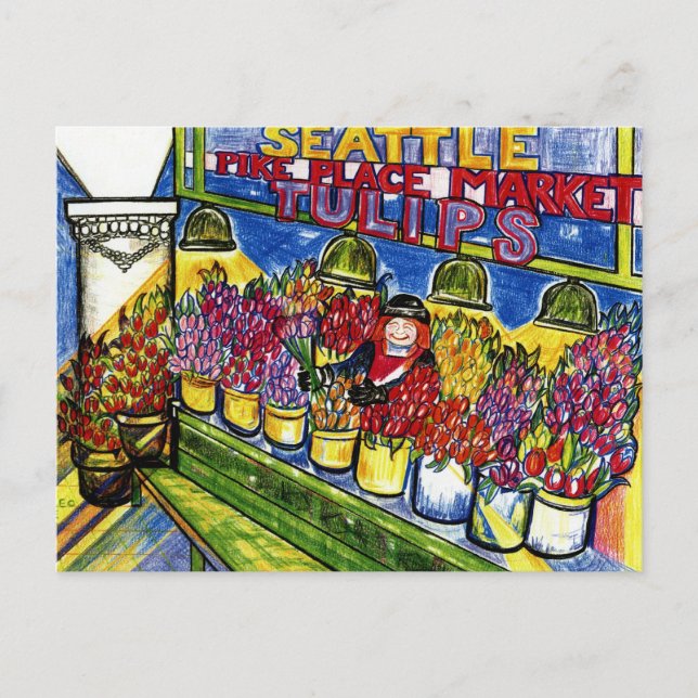 Tulip Lady Postcard (Front)