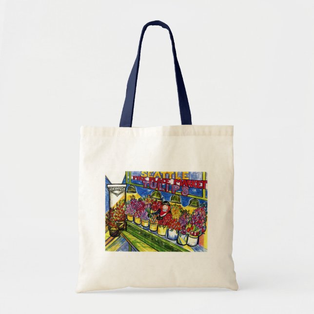 Tulip Lady Tote Bag (Front)