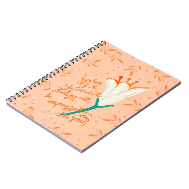 Tulip Love-Faith Like a Mustard Seed notebook (Left Side)