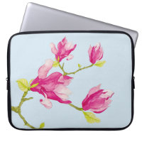 Tulip Magnolias on a Laptop Sleeve