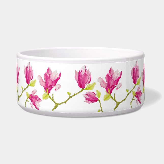 Tulip Magnolias on a Salad Bowl (Front)
