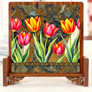  Tulip Mosaic Charm Ceramic Tile