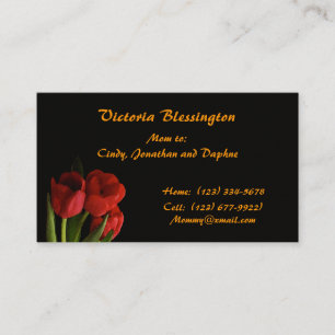 Tulip Mummy Calling Card