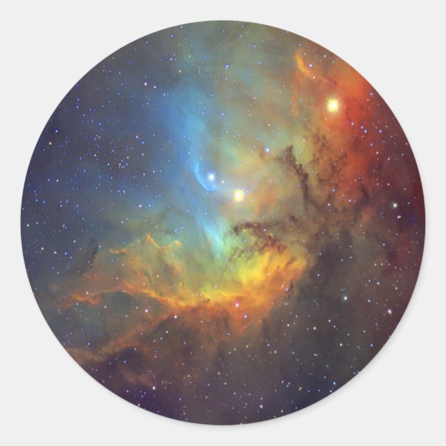 Tulip Nebula SH2-101 NASA Classic Round Sticker (Front)