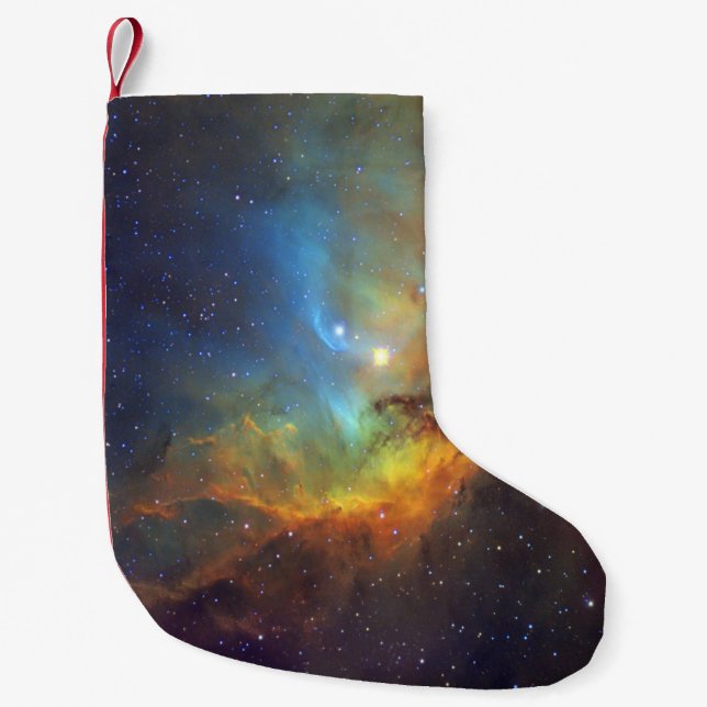 Tulip Nebula SH2-101 NASA Small Christmas Stocking (Front)