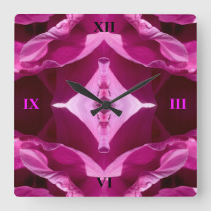 Tulip, No More No Less Square Wall Clock