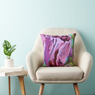 Tulip Painting - Double Sided Cushion