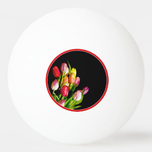 Tulip Painting - Original Flower Art Ping Pong Ball