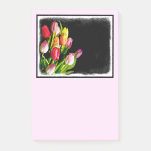 Tulip Painting - Original Flower Art Post-it Notes