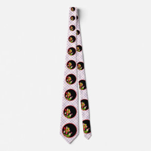 Tulip Painting - Original Flower Art Tie