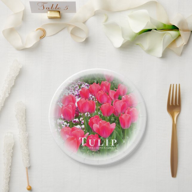 Tulip Paper Plate (Wedding)
