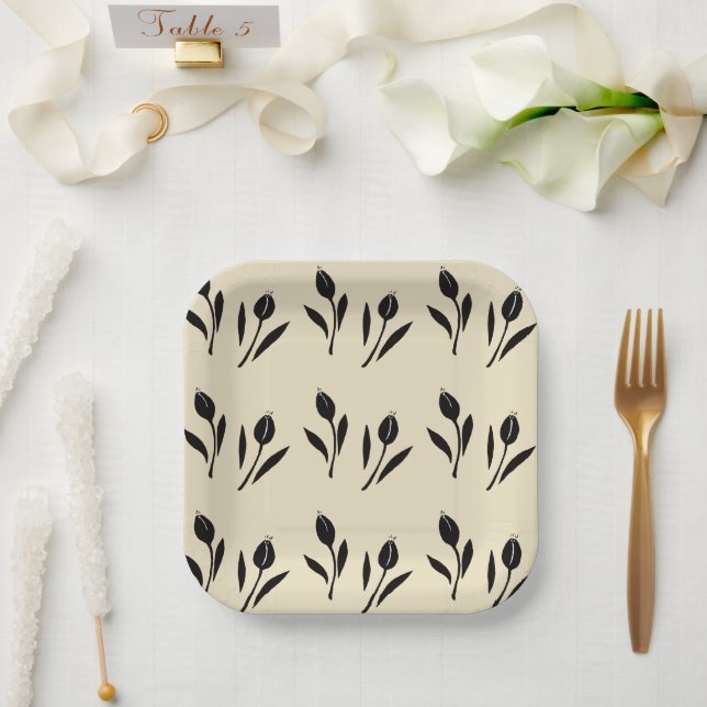 Tulip Paper Plate (Wedding)
