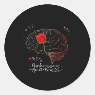 Tulip Parkinsons Awareness Parkinson April Month Classic Round Sticker
