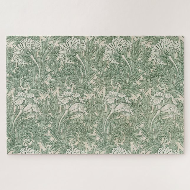 Tulip Pattern (by William Morris) Jigsaw Puzzle (Horizontal)