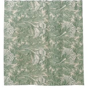 Tulip Pattern (by William Morris) Shower Curtain