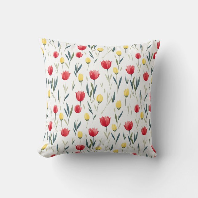 Tulip pattern cushion (Front)