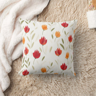 Tulip pattern cushion