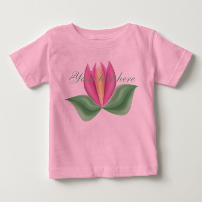 Tulip Personalised Romper Baby T-Shirt (Front)