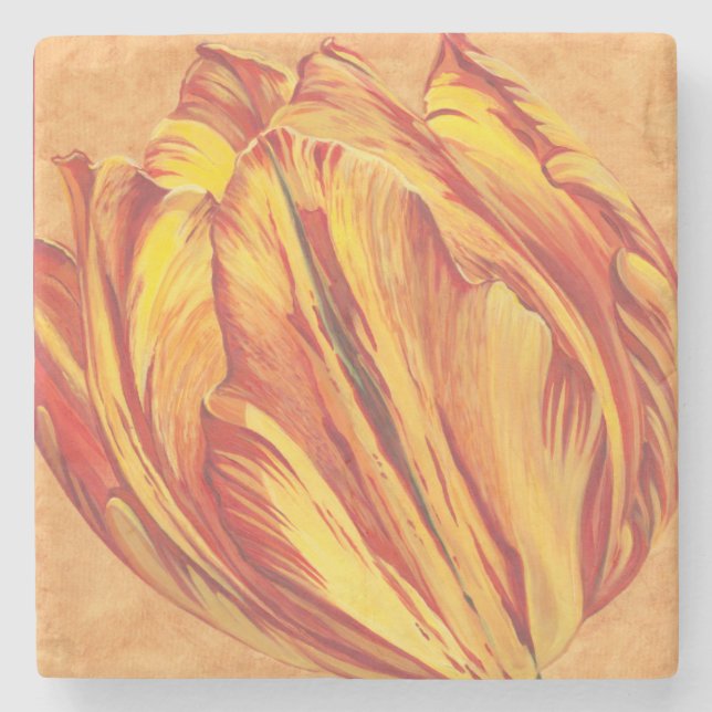Tulip Power I Stone Coaster (Front)