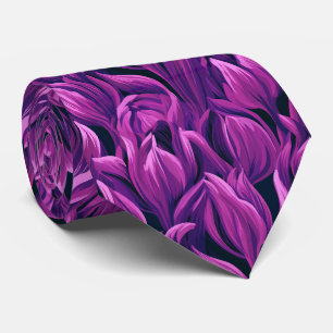 Tulip Print Menswear Beach Wedding Tie
