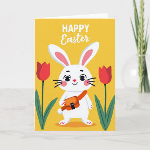 Tulip Rabbit Happy Season Card