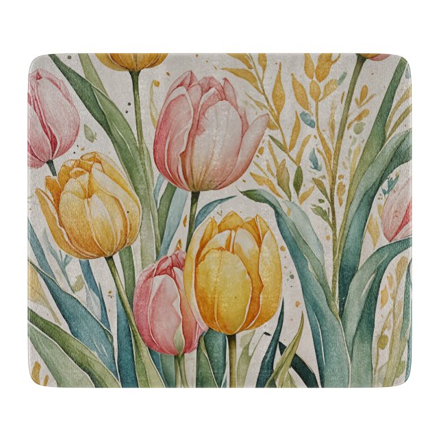 Tulip Reverie Cutting Board (Front)