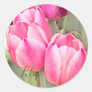 Tulip [Round Seal] Classic Round Sticker