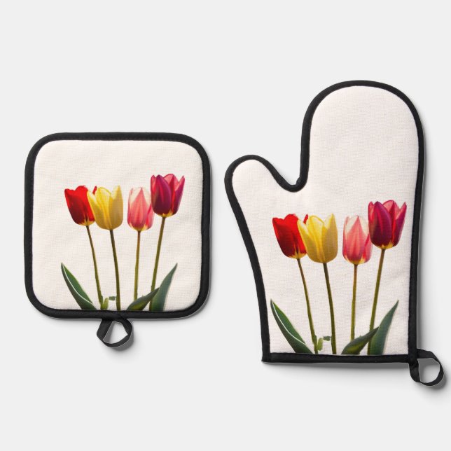 TULIP´S Oven Mitt & Pot Holder Set  (Front)