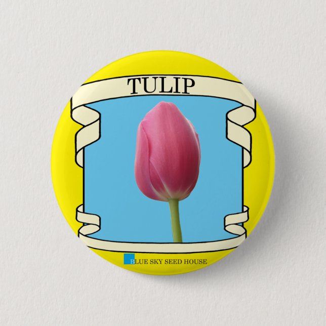 Tulip Seed Packet Button (Front)