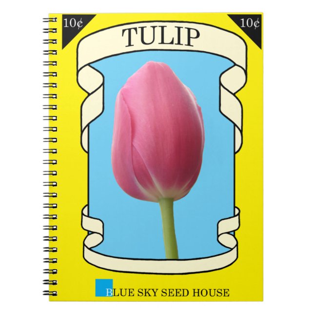 Tulip Seed Packet Notebook (Front)