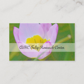 Tulip  society business card