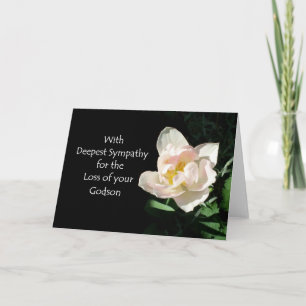Tulip Sympathy Card - Loss of a Godson